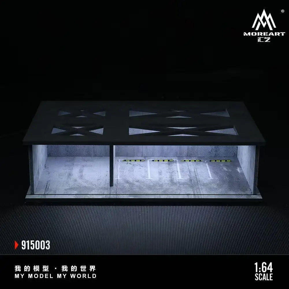 1:64 Scale Garage Diorama Model Kit with Working Lights