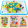 Pegboard Building Set – Colorful STEM Learning Toy with Beads and Rubber Stoppers
