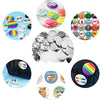 Blank Badge Making Kit with Metal Pin Backs and Paper Inserts