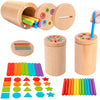Wooden Montessori Color Sorting & Shape Matching Toy