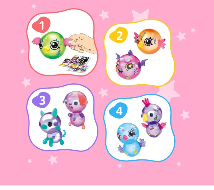 DIY Inflatable Balloon Craft Kit with Pump and Stickers