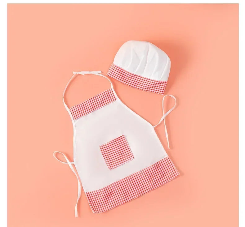 Baby Chef Apron & Hat Set for Photography Props