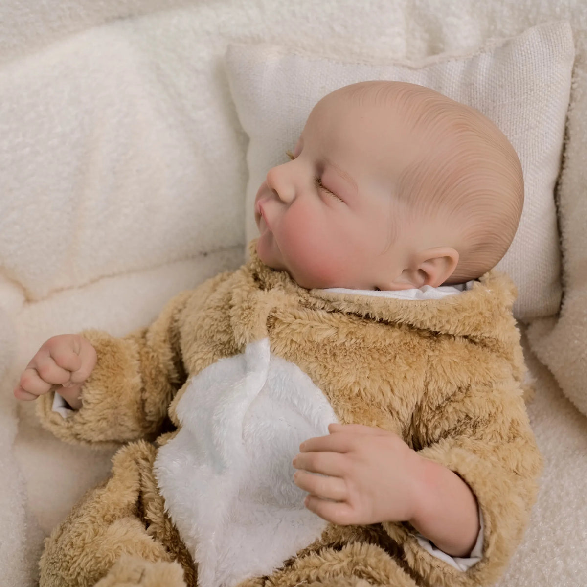 Lifelike 18-Inch Reborn Baby Doll with Soft Vinyl Body - Poseable Newborn Boy for Kids