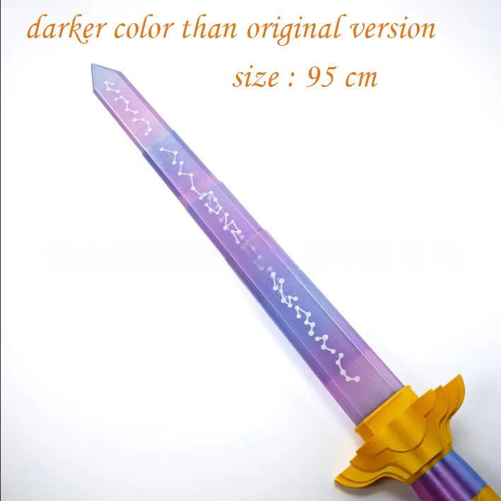 Purple Telescopic Rumi Sword Cosplay Prop