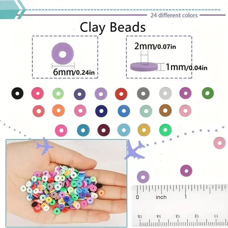 Polymer Clay Beads Assortment for DIY Jewelry Making