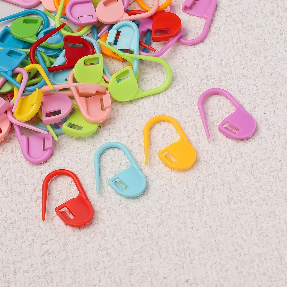 Colorful Locking Stitch Markers for Knitting and Crochet