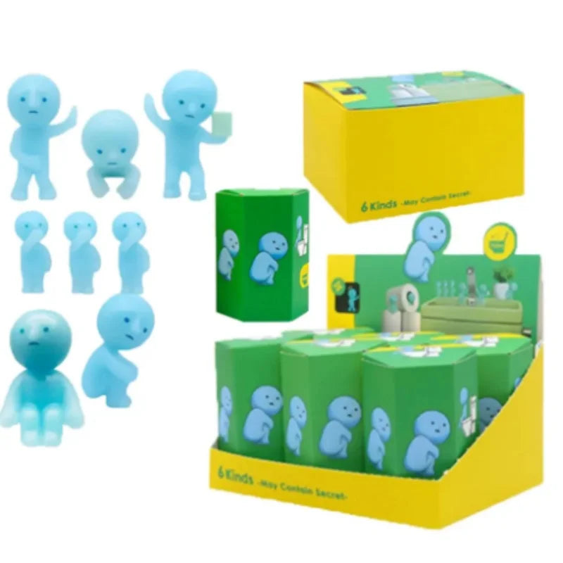 Luminous Mini Figurine Set - Cute Collectible Dolls for Home Decor