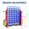 4-in-1 Giant Outdoor Game Set with Basketball Hoop & Ring Toss