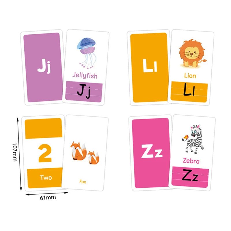 Early Learning Flash Cards Set: Letters, Numbers, Shapes & Colors