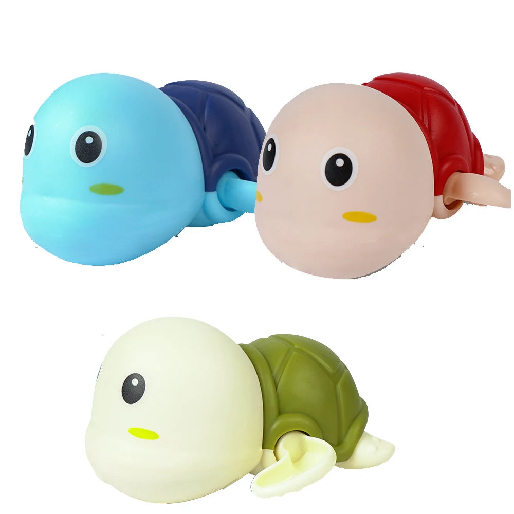 Wind-Up Swimming Turtle Bath Toys (Set of 3)