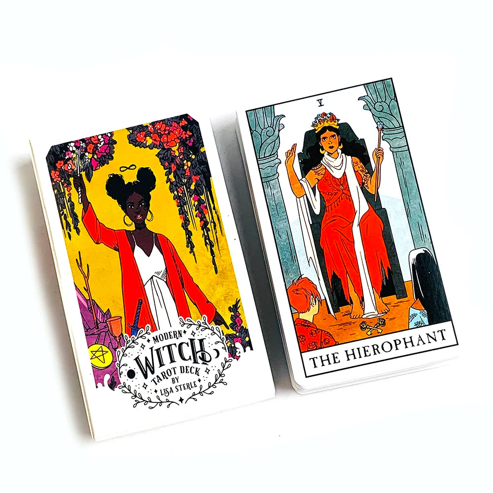 Modern Witch Tarot Card Deck – 78 Oracle Cards for Divination & Gift Giving