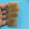 A clear plastic bag contains a set of transparent ring size adjusters for rings.