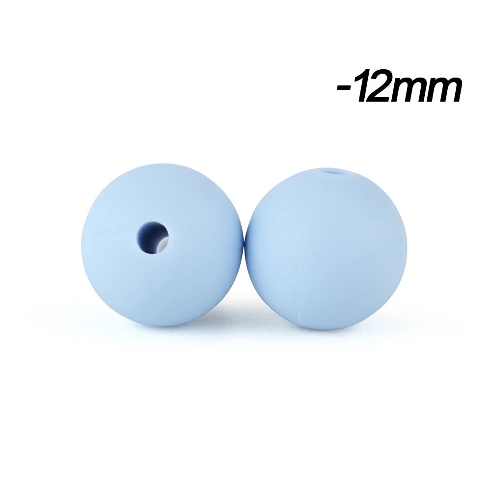 12mm Silicone Beads for DIY Jewelry Making & Crafts (20/50/100 Pack)