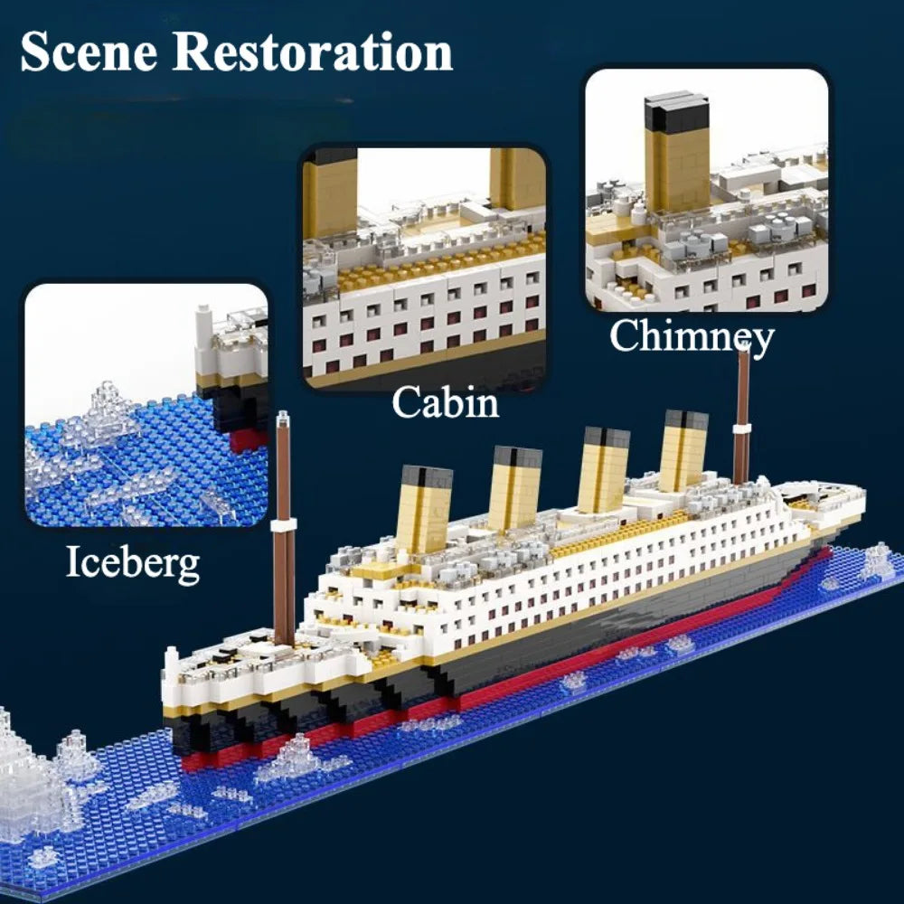 Titanic Cruise Ship Model Building Blocks Set