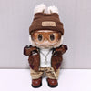 Retro Leather Jacket for 15/17cm Labubu Dolls