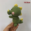 Handmade Amigurumi Plush Toy Set – Fox, Cow & Lamb Sleeping Dolls