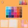 2.6mm Perler Beads Kit – 24 Colors, 12,000 Pieces for Pixel Art & DIY Crafts