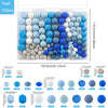 Silicone Beads Variety Pack for Jewelry Making – 120 Pieces