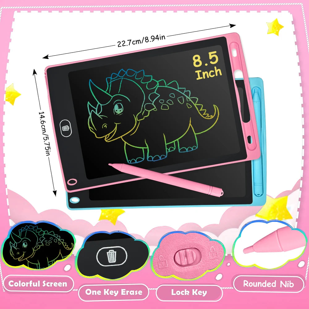 LCD Writing Tablet for Kids – Reusable Drawing Board with Stylus