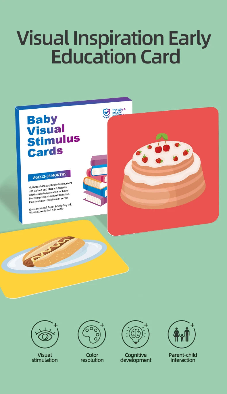 High-Contrast Baby Flash Cards for Visual Development