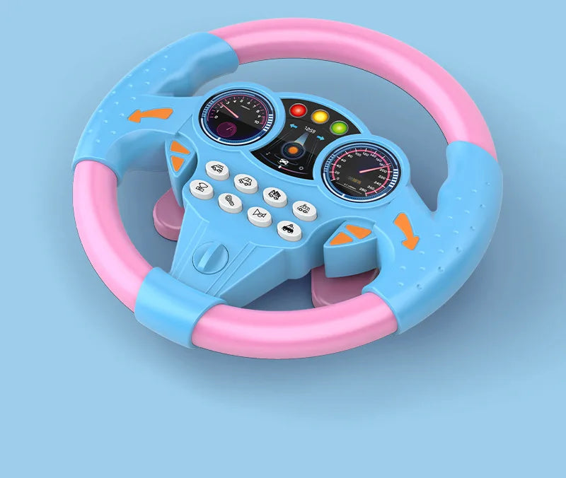 Interactive Steering Wheel Toy with Lights & Sounds for Toddlers