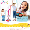 Kids Karaoke Microphone Stand Set with Party Lights