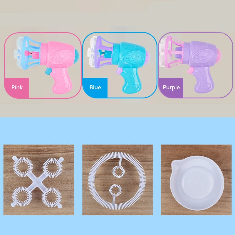 2-in-1 Automatic Bubble Machine for Kids – Indoor & Outdoor Party Toy