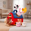 Soft Plush Farm Animal Sensory Toy Set with Sounds for Babies 6-12 Months