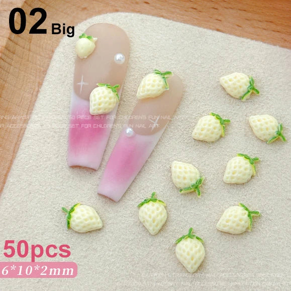 Fruit & Floral Resin Nail Art Decorations