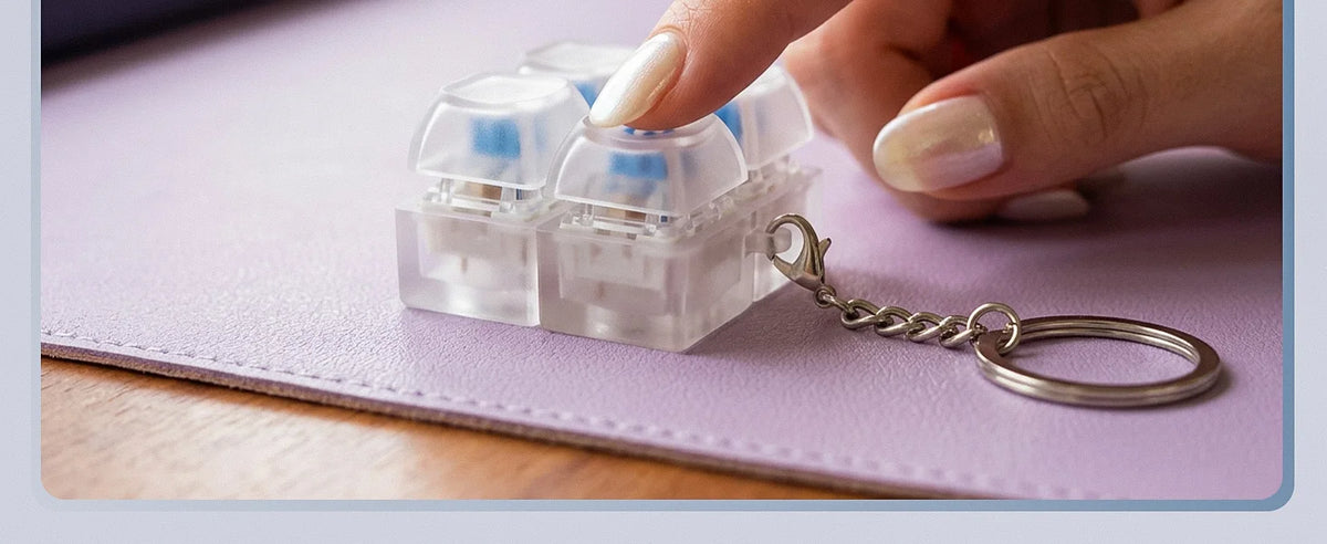 Tactile Blue Mechanical Switch Kit for 3D Printed Clickers
