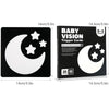 A box of Baby Vision Trigger Cards with black and white cards for infant stimulation.