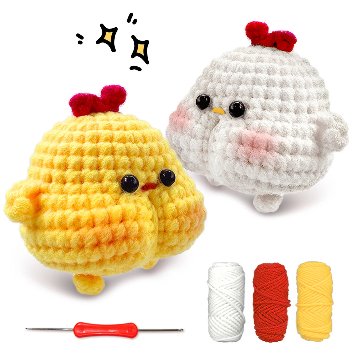 Animal Crochet Kit for Beginners – Complete Starter Set with Step-by-Step Guide