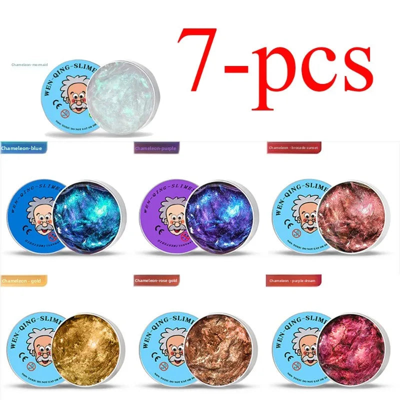 Clear Crystal Liquid Glass Thinking Putty – Stress Relief Fidget Toy