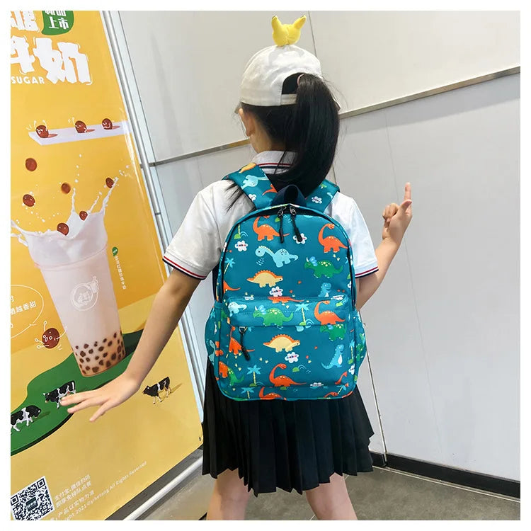 Dinosaur Print Kids Backpack for Kindergarten & School