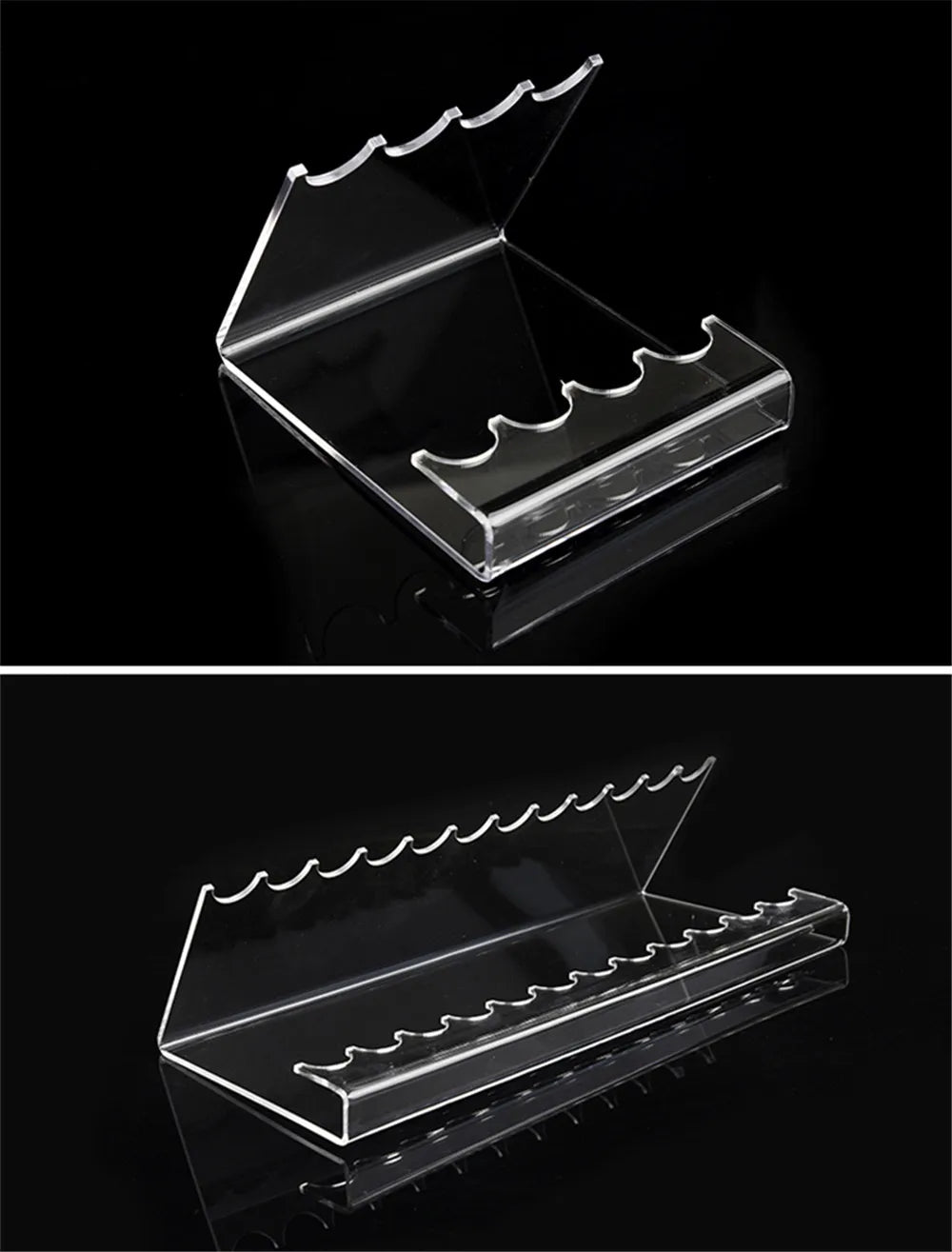 Clear Acrylic Pen Display Holder with Brush Storage