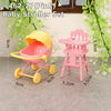 Miniature Dollhouse Furniture Set with Cradle, Piano & Table