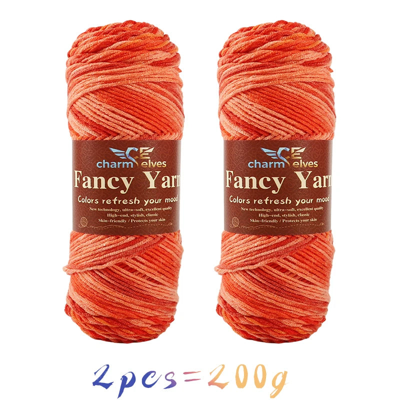 Soft Gradient Acrylic Yarn - 200g per Ball