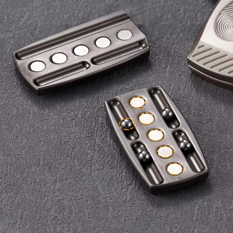 Magnetic Metal Fidget Slider with Fingerprint Grip