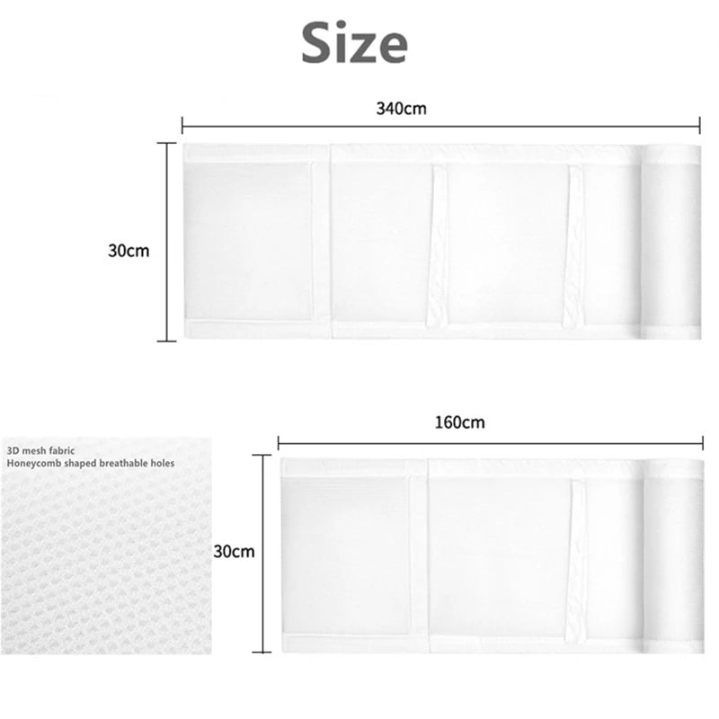 Breathable 4-Sided Crib Bumper Set for Infant Safety