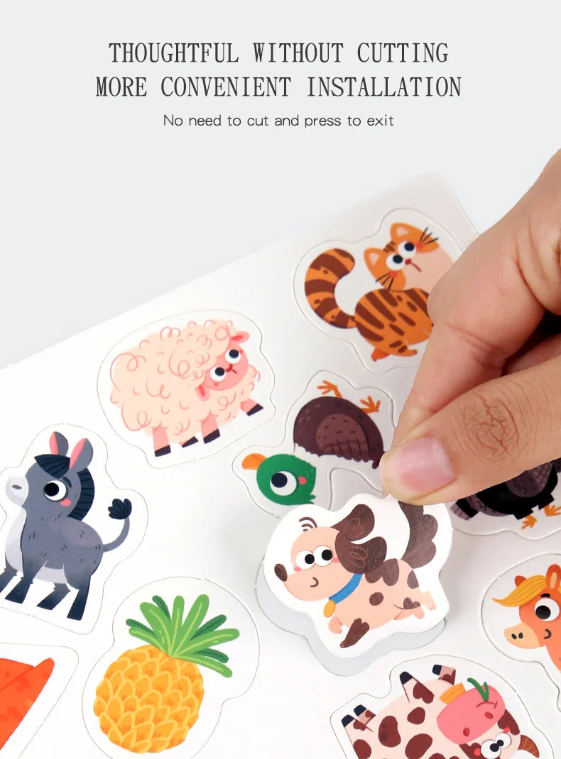 Montessori Quiet Book – Interactive Word Recognition & Early Learning Activity Book for Kids