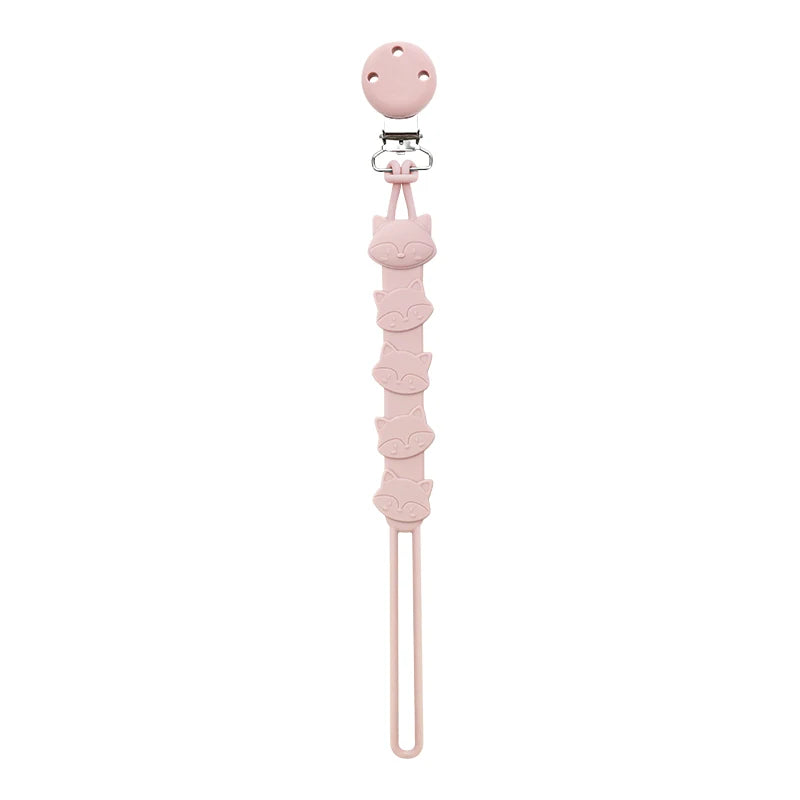 3-in-1 Silicone Pacifier Clip with Adorable Cartoon Animal Design