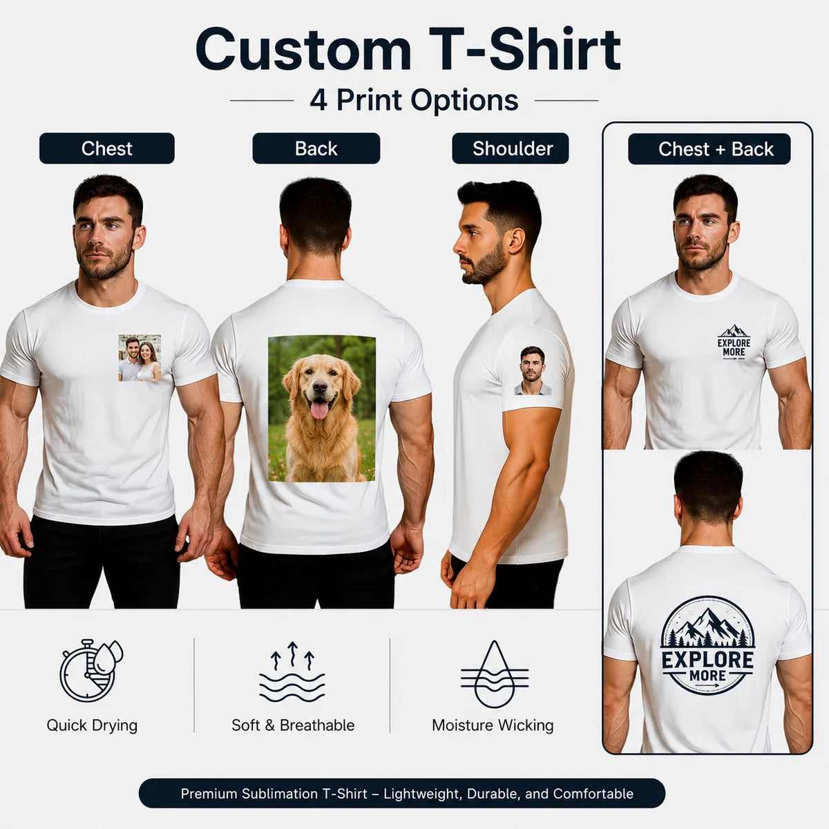 Personalized Photo Print T-Shirt