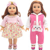 Doll Outfit Set with Hat for 17-43 cm Baby Dolls