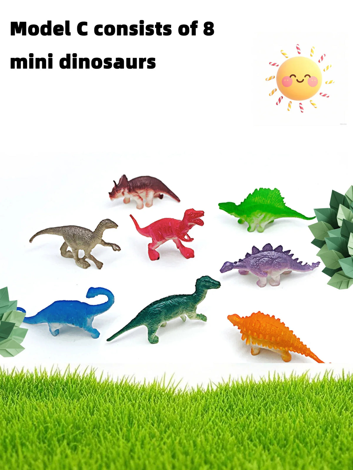 10-Piece Mini Dinosaur Figure Set for Kids and Collectors