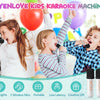 Portable Karaoke Machine with 2 Wireless Microphones