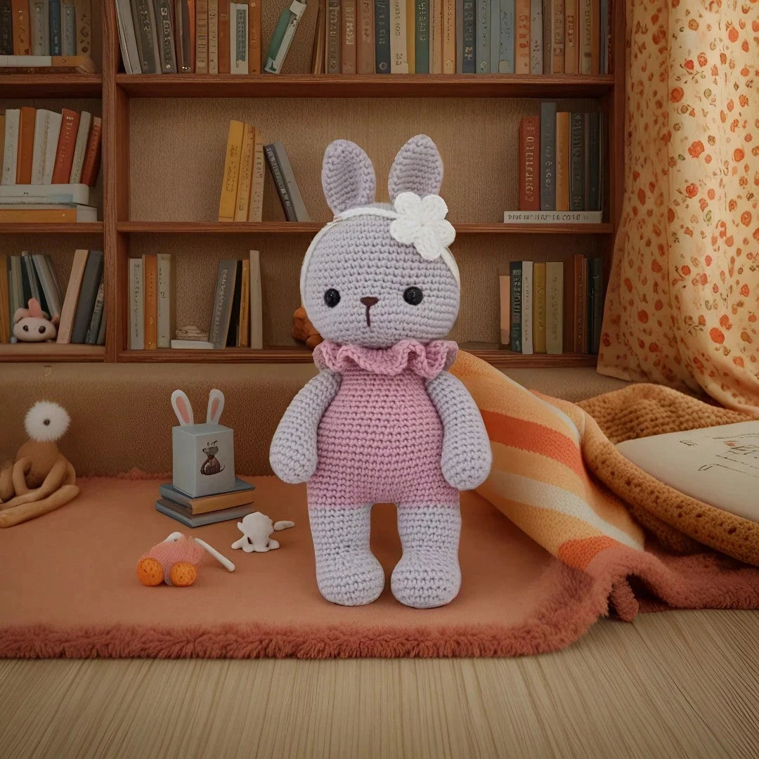 Beginner Crochet Kit – Cute Animal Plush Craft Set with Step-by-Step Guide