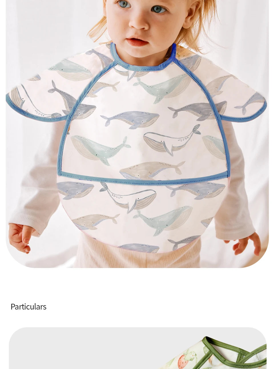Waterproof Adjustable Baby Bib with Catch Pocket
