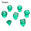 7-Piece Polyhedral Dice Set with Dual-Color Design for RPG and Tabletop Games