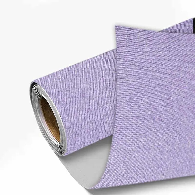 Roll of light purple linen book binding cloth used for albums and scrapbooks