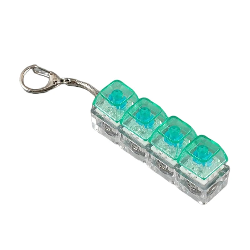 LED Crystal Keyboard Keychain Fidget Toy